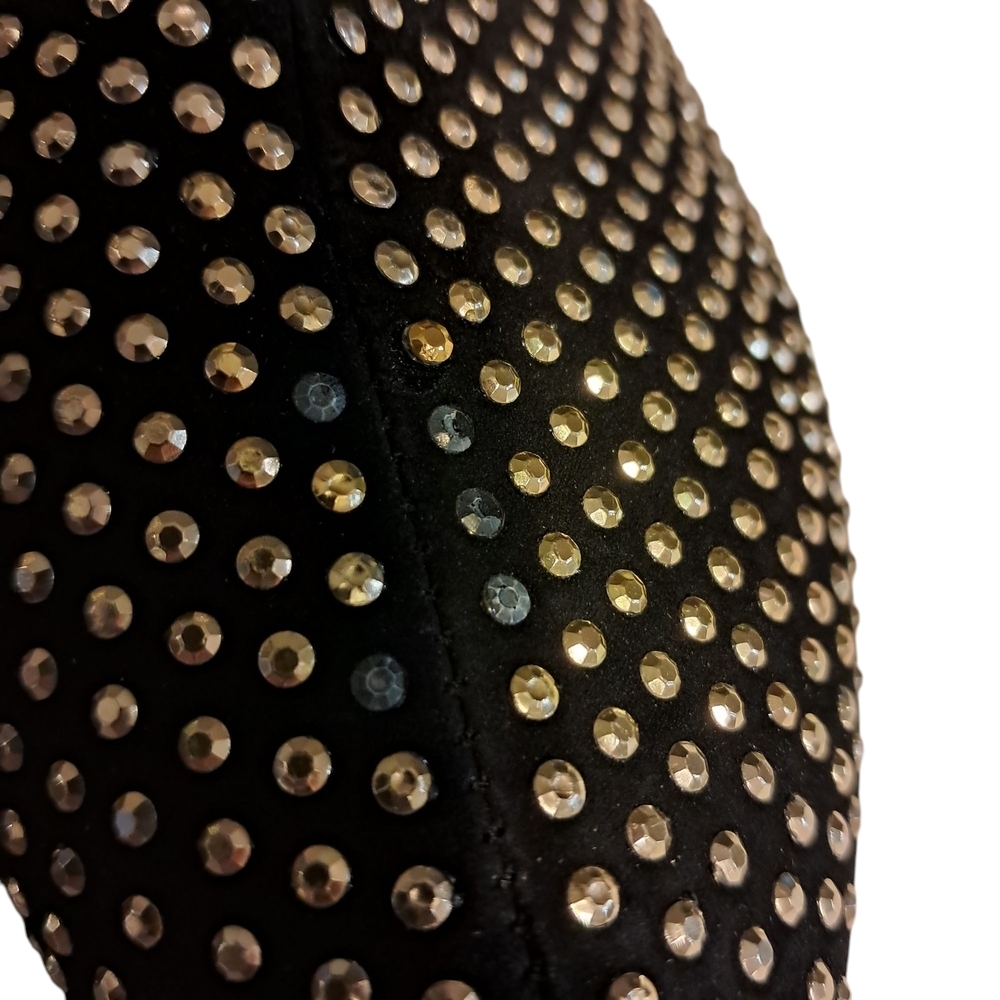 Schutz Leather Studded Black Women's Ankle Boots - Picture 4 of 9
